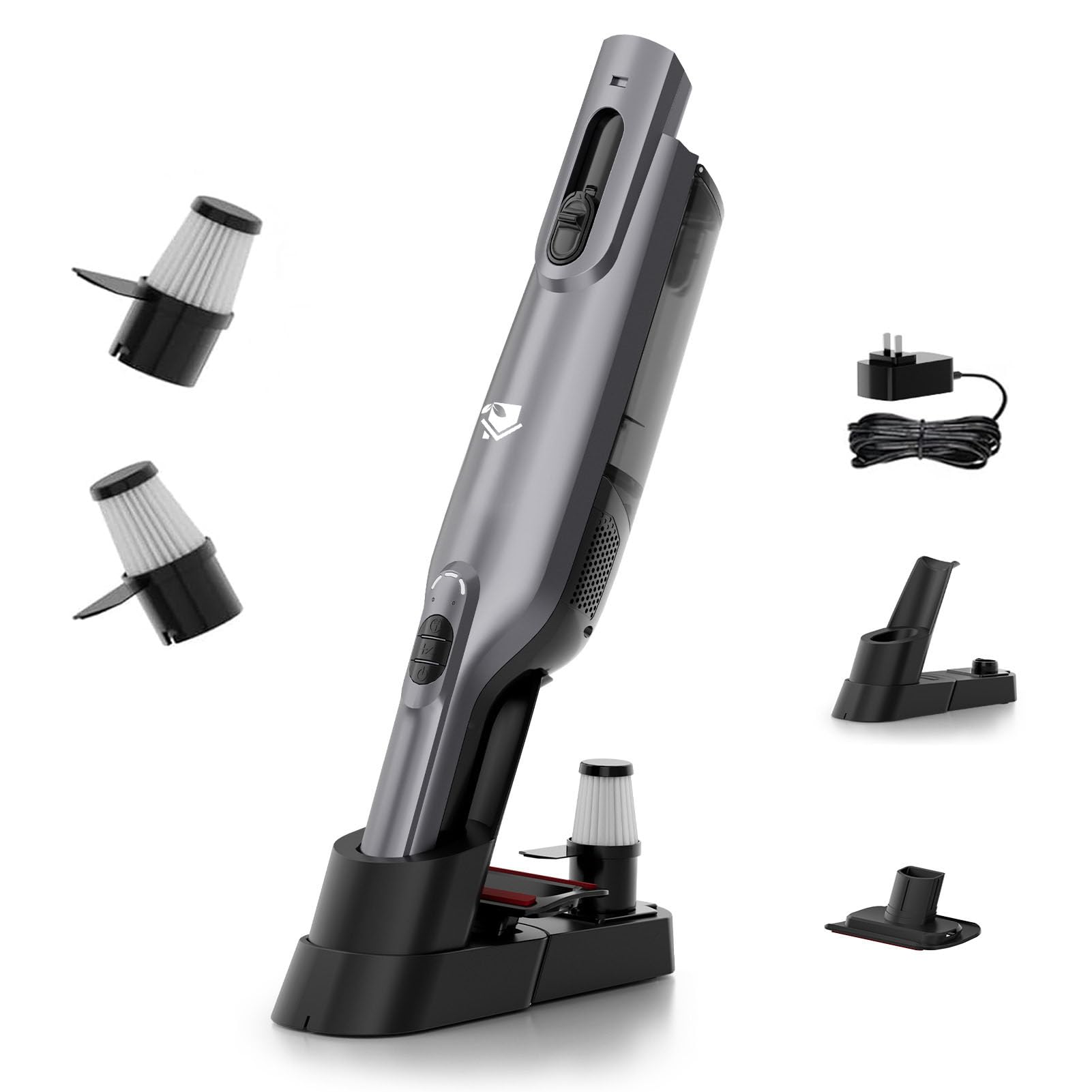 Aspirateur à main portable puissant et rechargeable avec socle