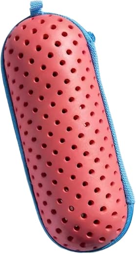 LOOM TREE® Swim Goggles Case Breathable Protective Case for Adults Summer Swimmer Gifts Red | 1 Swimming Goggles Case | Ma...