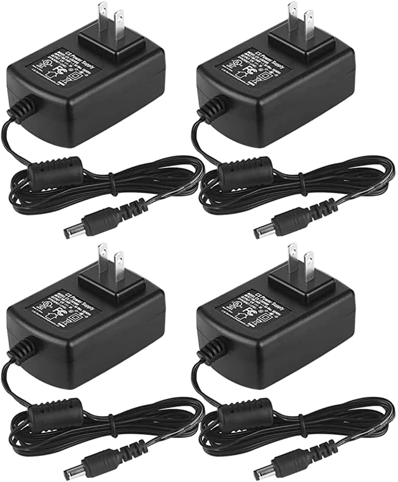 12V 3A Power Supply Adapter, AC 100-240V to DC Converter with 5.5mm x 2.1mm Plug, for IP Dome Camera, DVR, NVR, Router, LED IR Illuminator, FCC & RoHS Compliant