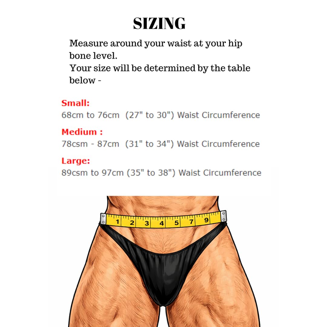 Generic Bodybuilding Posing Trunks, Wettkampf-Posing Suits für Herren, Schwarz, Einfarbig, Pro Cut, Niedrig, 1 Stück