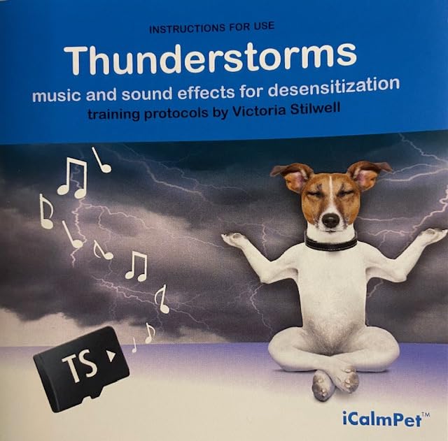 Cartão Micro SD para Treinamento Auditivo de Cães iCalmDog, Through a Dog's Ear: Thunderstorms, 1 hora