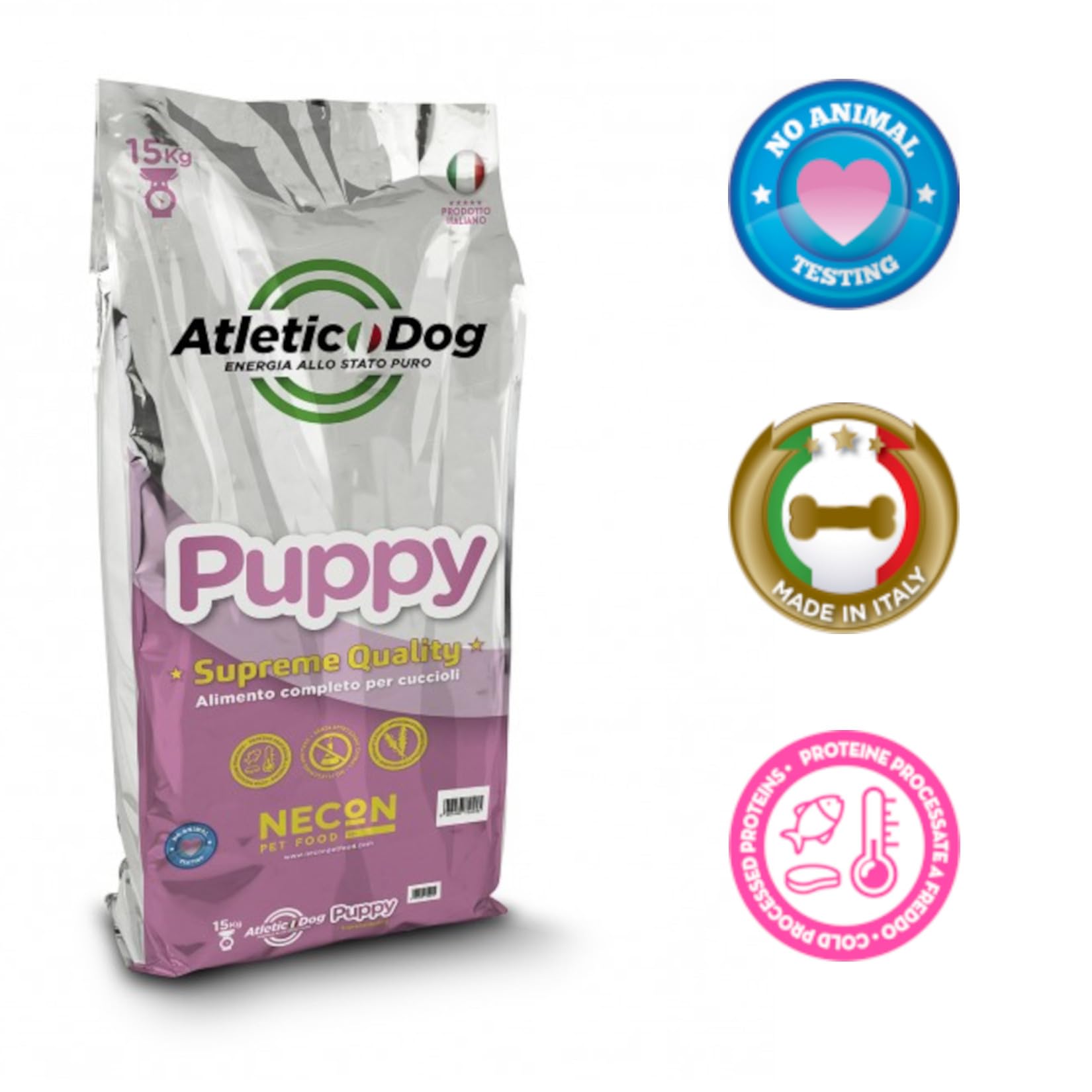 Puppy 15 kg crocchette per Cani energia allo Stato Puro Completo per Cuccioli