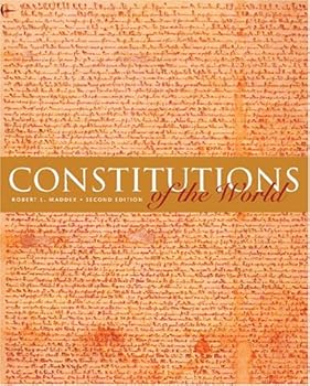 Hardcover Constitutions of the World Book