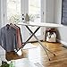 Household Essentials Pressing Station Steel Top Wide Rest and Sleeve Board | Cotton Cover Finish | 18