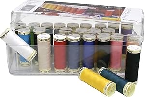 Gutermann Essential Sewing Thread - Complete 26 Spool Polyester All-Purpose Thread Collection