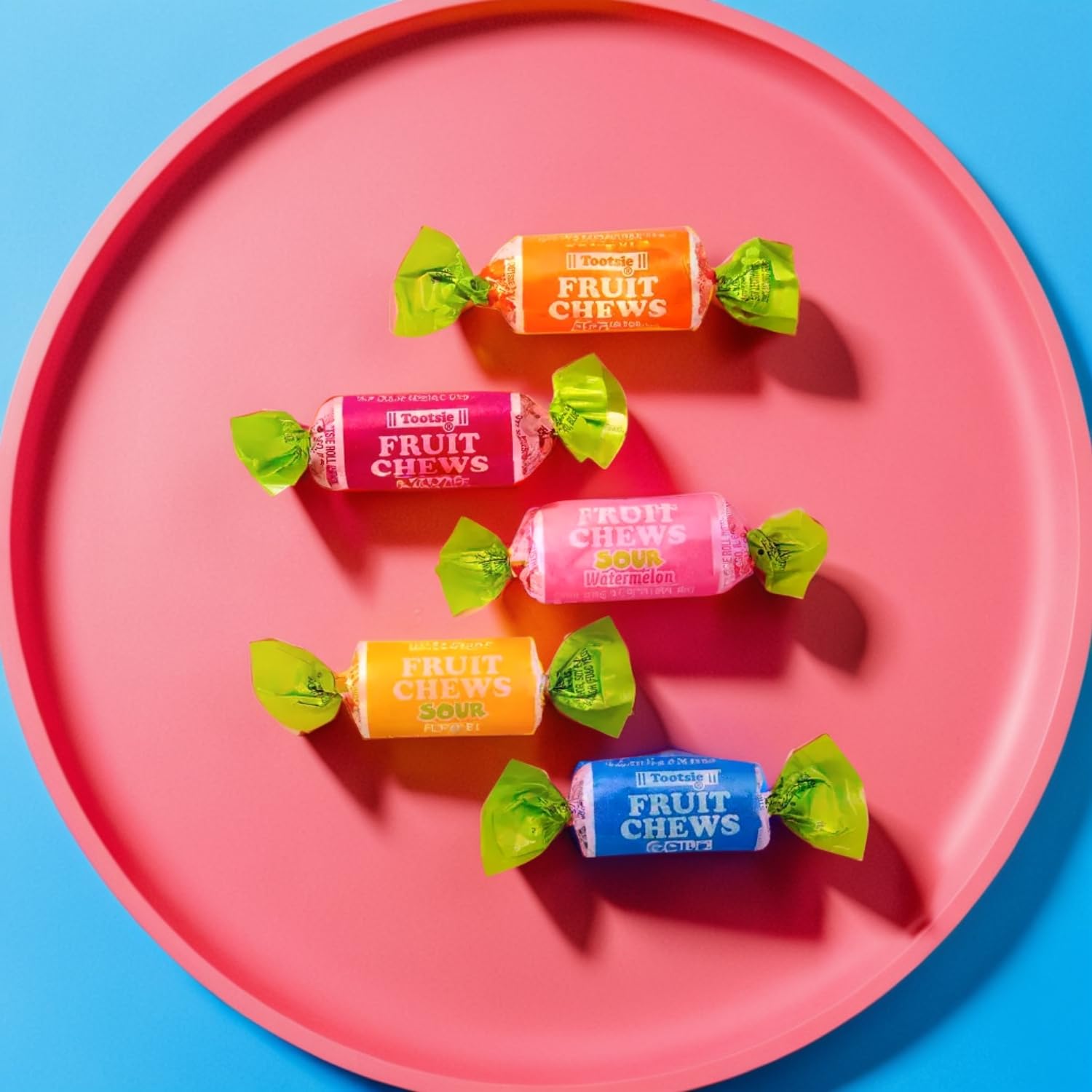 Bulk Tootsie Fruit Chews Sour Midgees Candy - (Pack of 2058) - Perfect for Candy Buffets, Loot Bag Fillers, Snacking, and More