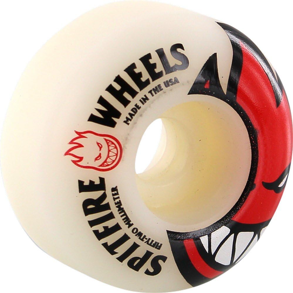 Spitfire Bighead 52mm White W Red Skate Wheels