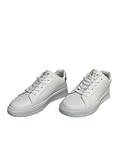 Classic White Sneakers, Low-Top Lace-Up, Platform Sole, Casual Athletic Fashion