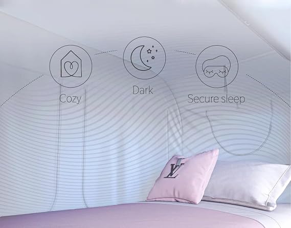 Skywin TidyFriend Twin Bed Tent, Pop-Up Privacy Canopy & Tent Beds for Kids and Adults Cozy, Light Blocking, Breathable Pongee Fabric for Sleep, Play, or Study, Collapsible Design (Modern Grey)