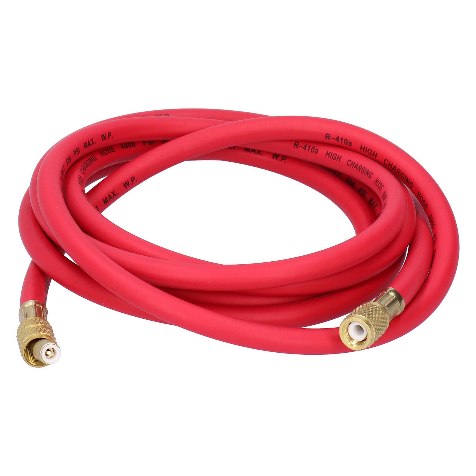 Manguera de Carga de Refrigerante, Tubo de Adición de Fluoruro, Herramienta de Reparación de Aire Acondicionado para Coche, Accesorios para Coche (3 Metros para R410, Sencillo)