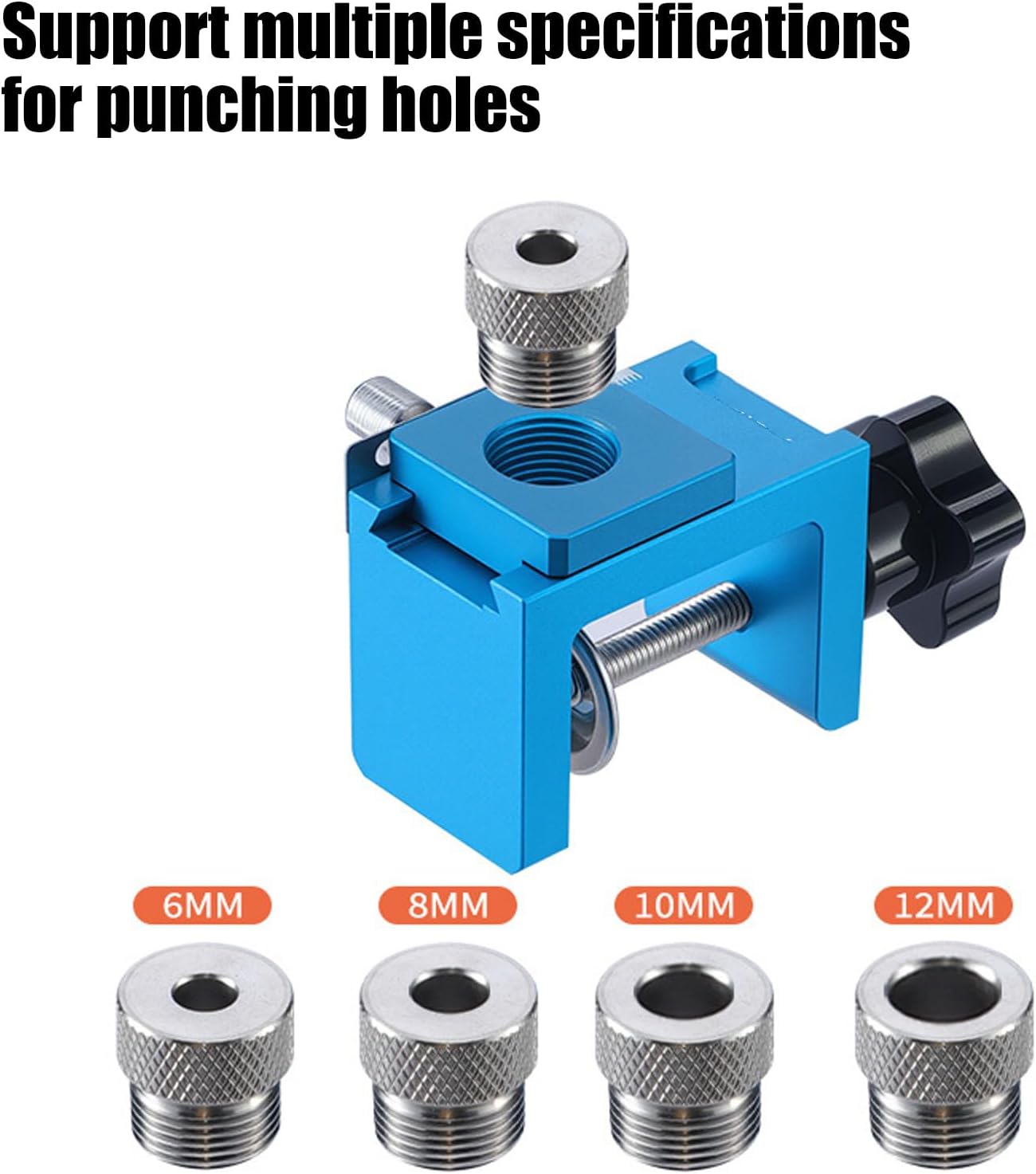 Cabinet Door Drilling Positioner Installation Jigs Clamp Adjustable Hole Puncher Tool for Precise Cabinet Installation Door Panel Installation Jigs