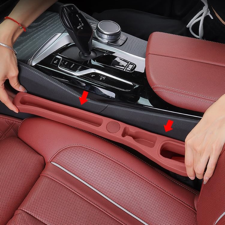 Organizador de Espacio para Asiento de Coche para Dacia Sandero III/Sandero Stepway III 2021-2023 2024 Caja de Almacenamiento Ranura Delantera Bloqueador de Caídas Accesorios,Black
