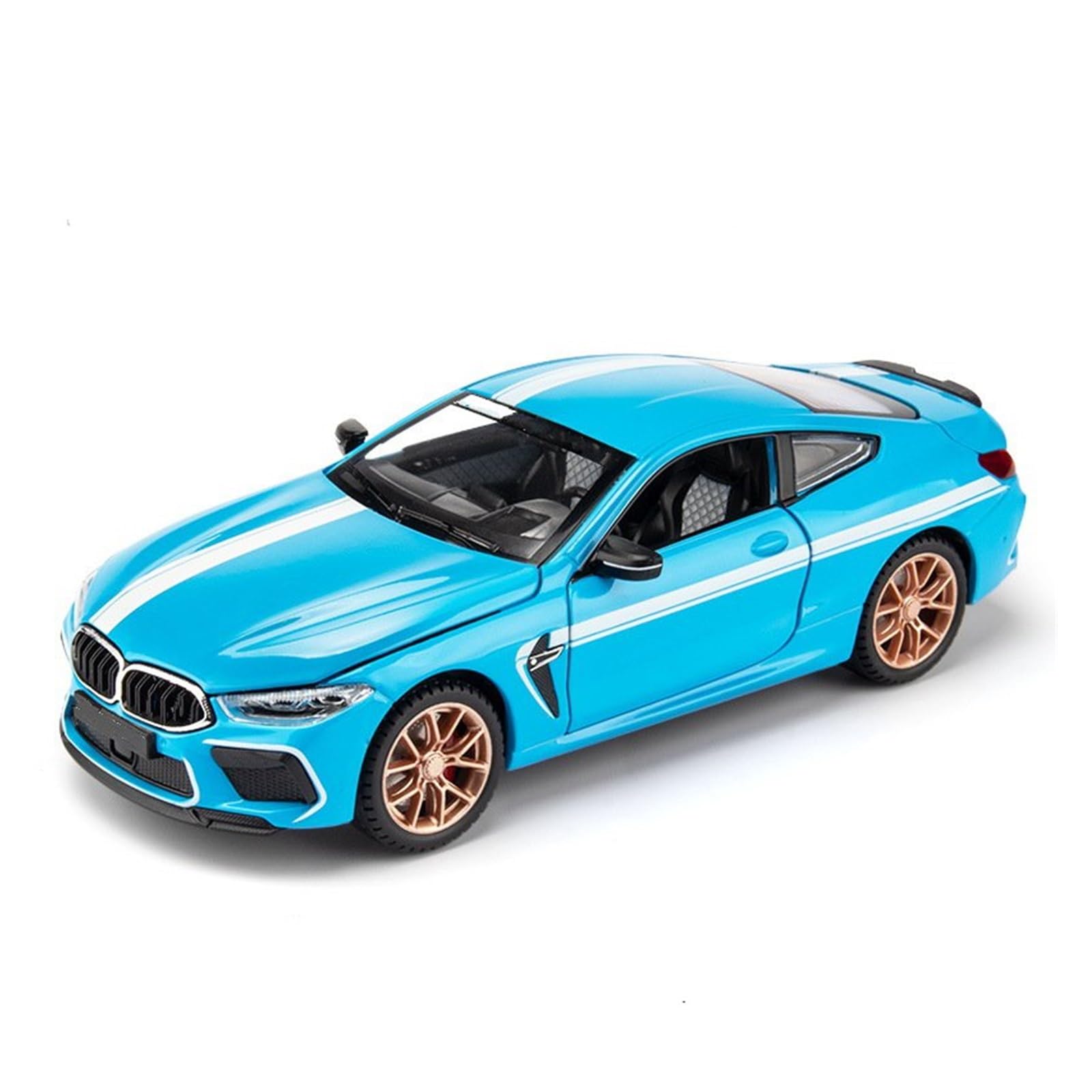 UIFCOG Die Cast Collectible Car Model 1:24 For BWM M8 Alloy Sports Car Model Diecasts Metal Vehicles(Blue)