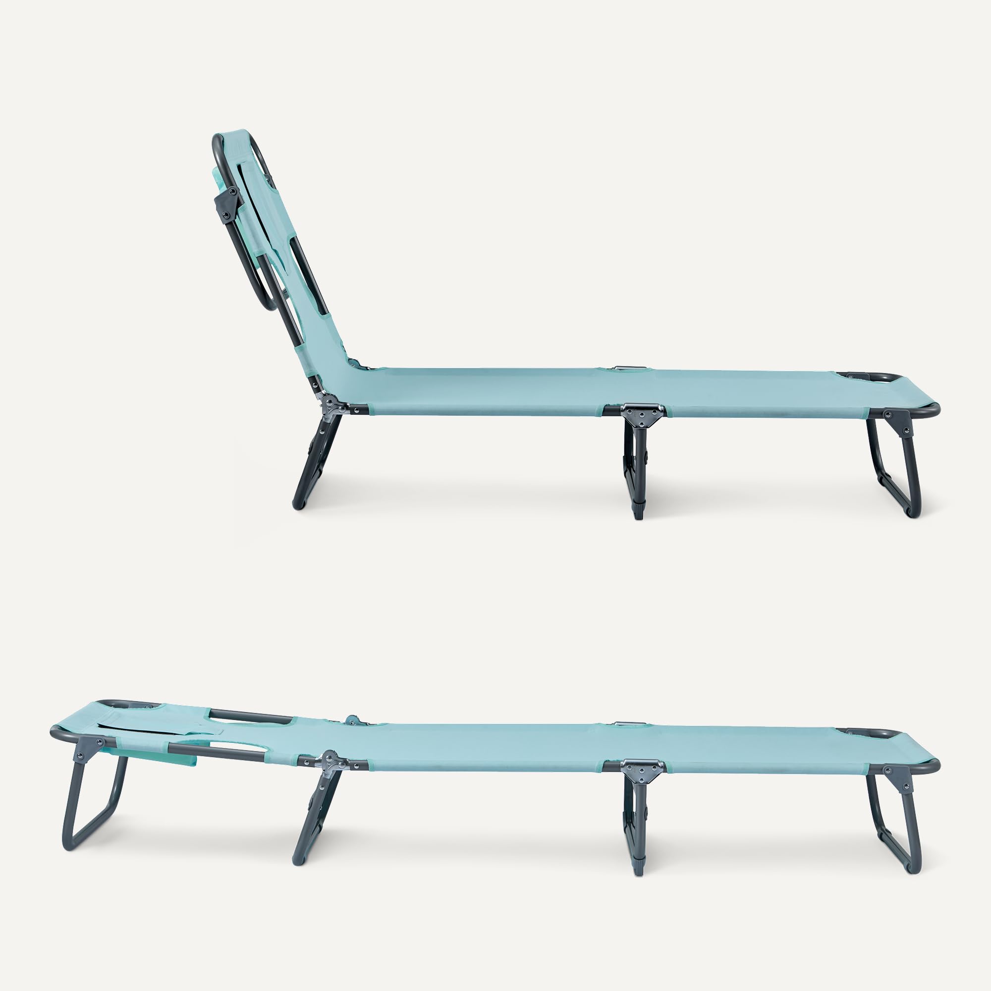 Amazon Basics Sillón para Exteriores, Azul, Paquete de 1