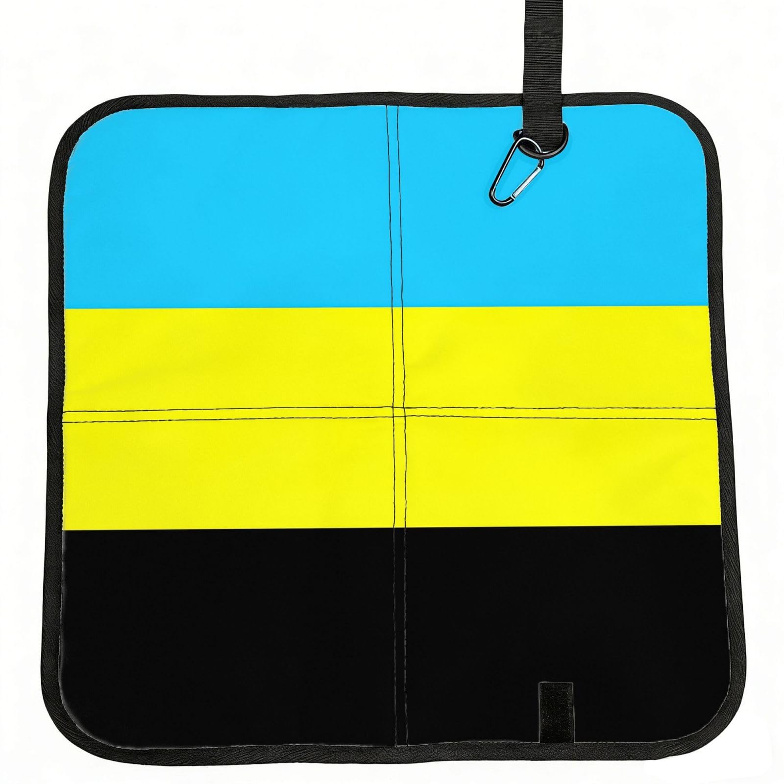 DIEzig Flag of the Sultanate of Burongan Printed Compact Foldable Sitting Pad Oxford Base, Portable Cushion for Fishing Sports Events