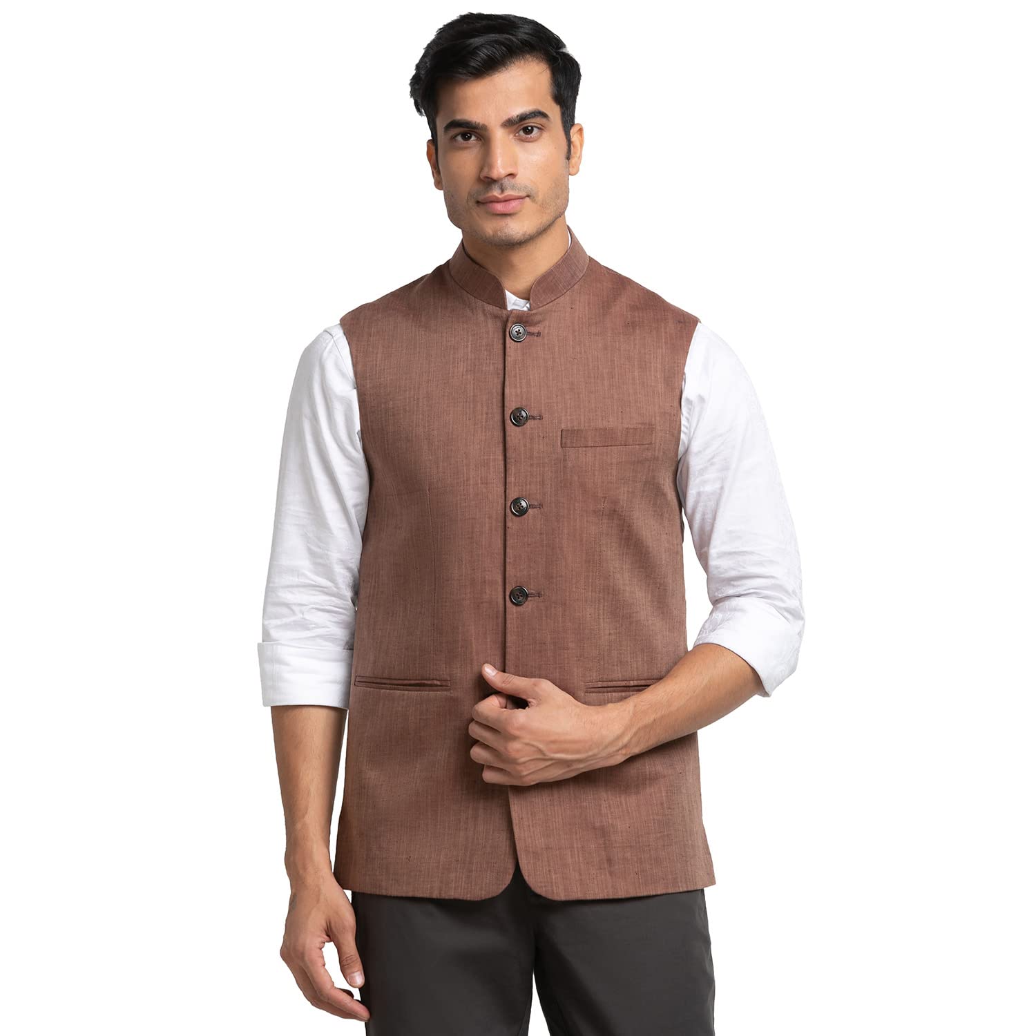 colorplus Men's Tie-Dye Vest coat (CMJR00733-O6)-picture-30
