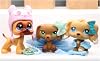 NA USA LPS Cocker Spaniel 748 Yellow Blue Eyes LPS Great Dane Brown LPS Dachshund 173 Dog Puppy Figure with Accessories Lot Figure Collection Kids Birthday Xmas Gift