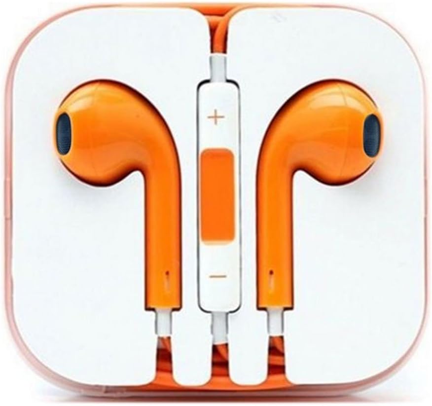 SWAPCORP Ear pods for iPhone 6/6 Plus/5C/5S/5 Earphones, Orange
