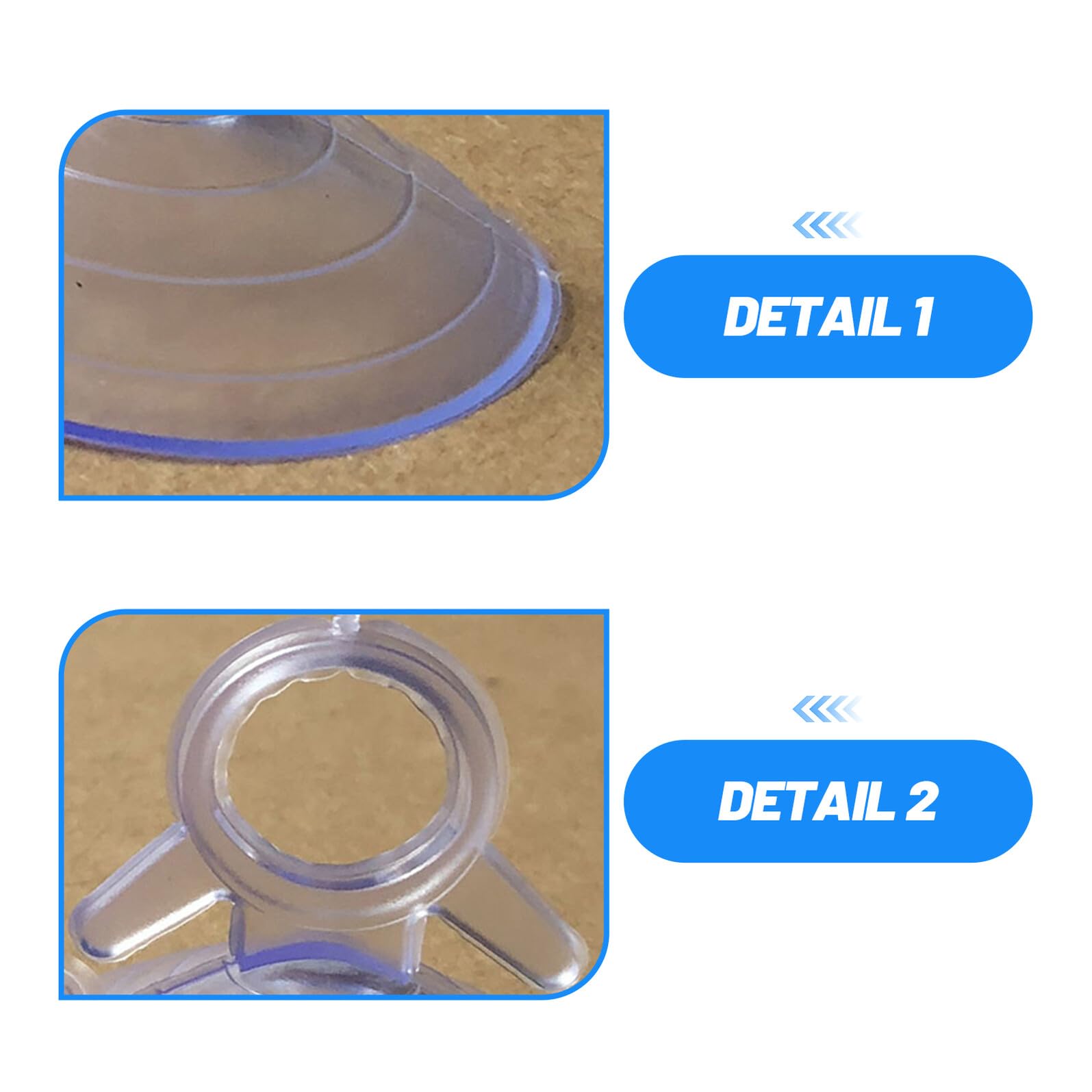 200 piezas Ventosas Mini Transparente con Lazo Ventosas de Goma Reutilizables para Parasol de Coche Compatible con Puertas de Vidrio y Espejos Uso Automotriz y Hogar