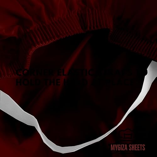 Miniatura 6 de Sábana bajera ajustable tamaño cuna, sábana bajera ajustable de 30 x 75 pulgadas, 100% algodón egipcio Giza, sábana bajera ajustable para cama de