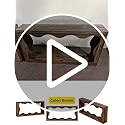 Tribesigns 63 Inches Farmhouse Console Table with Storage, Couch Table Behind Sofa, Long Entryway Sofa Station, Narrow Console Stand, Hallway Stand for Entryway Living Room, Brown