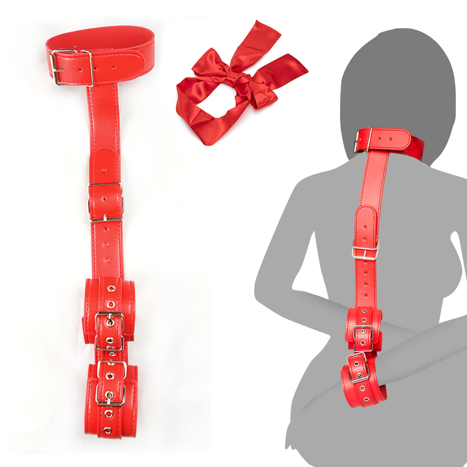 Handcuffs Sex Bed, Bondage Set with Collar Women Sex, Blindfold Erotic,  Handcuffs Erotic, BDSMs Toy Hard, SM Sex Toy Extreme Couples, Sex Toy for  Couples (Red) : Amazon.de: Health & Personal Care