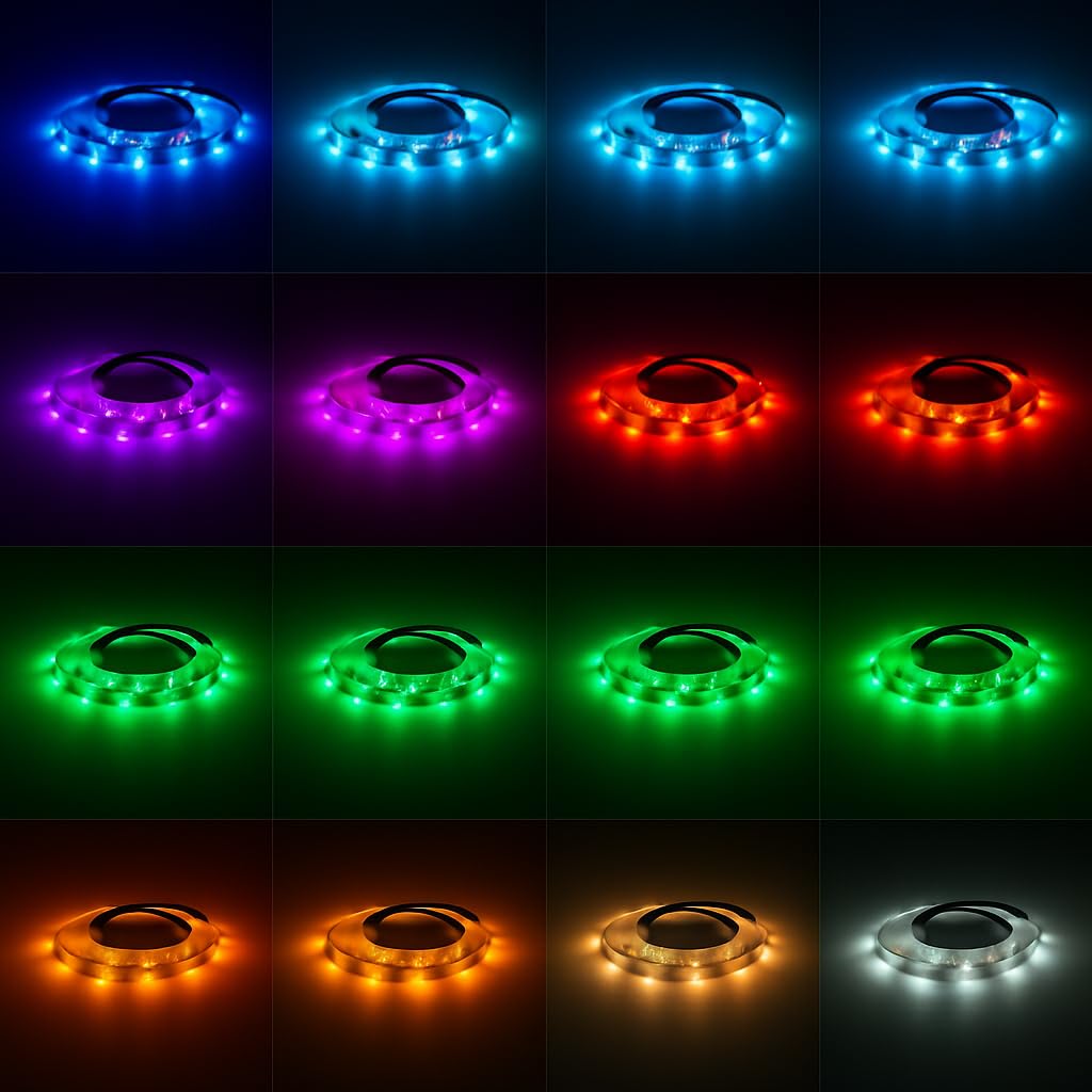 Gesto RGB LED Strip Light - 5M Multicolor, Remote Control -5 Gesto RGB LED Strip Light - 5M Multicolor, Remote Control -5