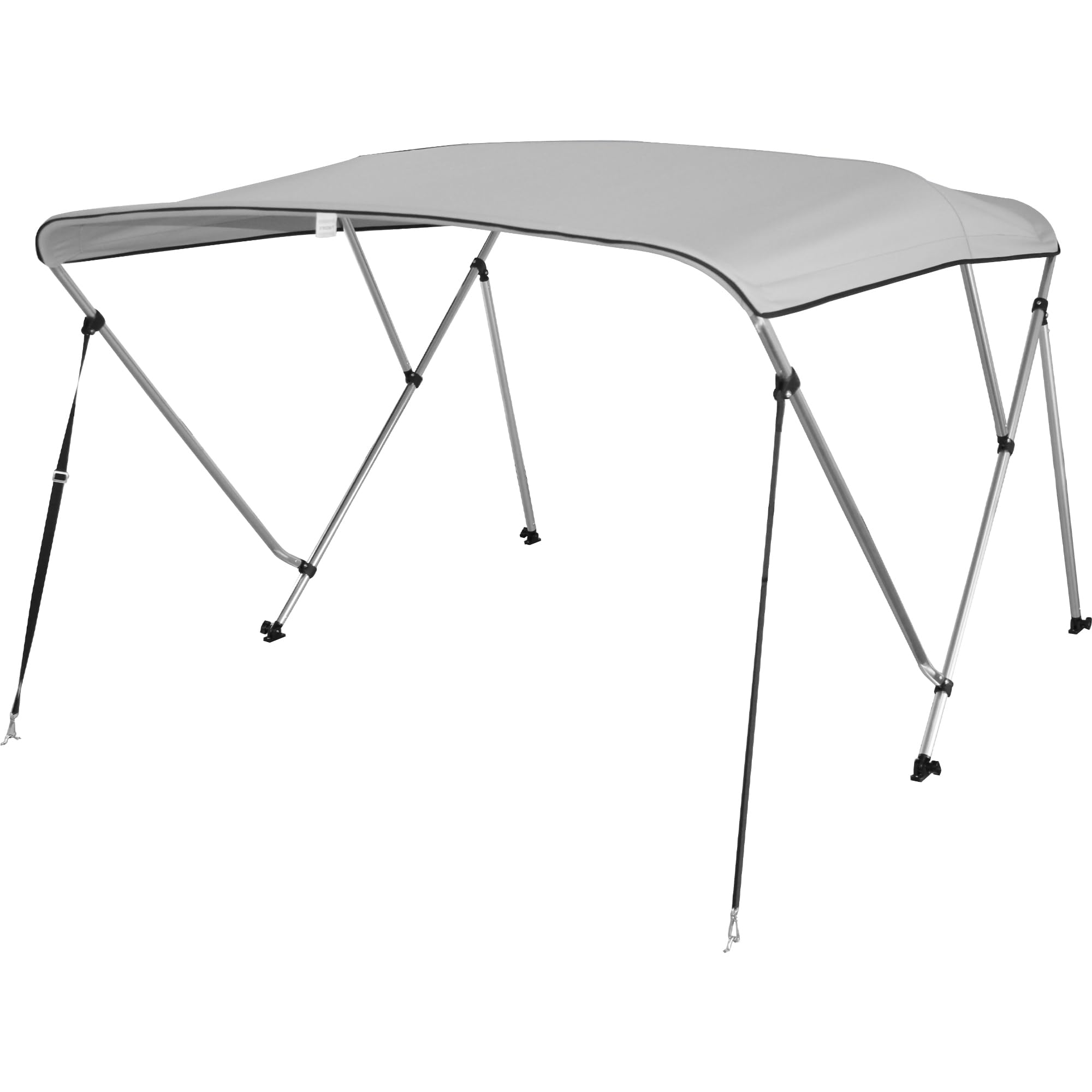 Photo 1 of Deckpro 3 Bow / 4Bow Boat Bimini Tops, 600D Polyester Canopy with 1" Aluminum Alloy Frame, Boat Canopy Waterproof and Sun Shade, Includes Storage Boot, 2 Support Poles, 2 Straps