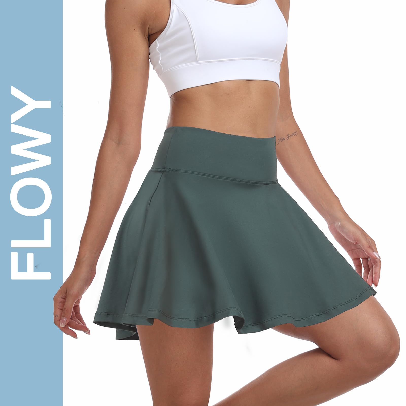 GGOV Damen Pleated Tennis-Rock