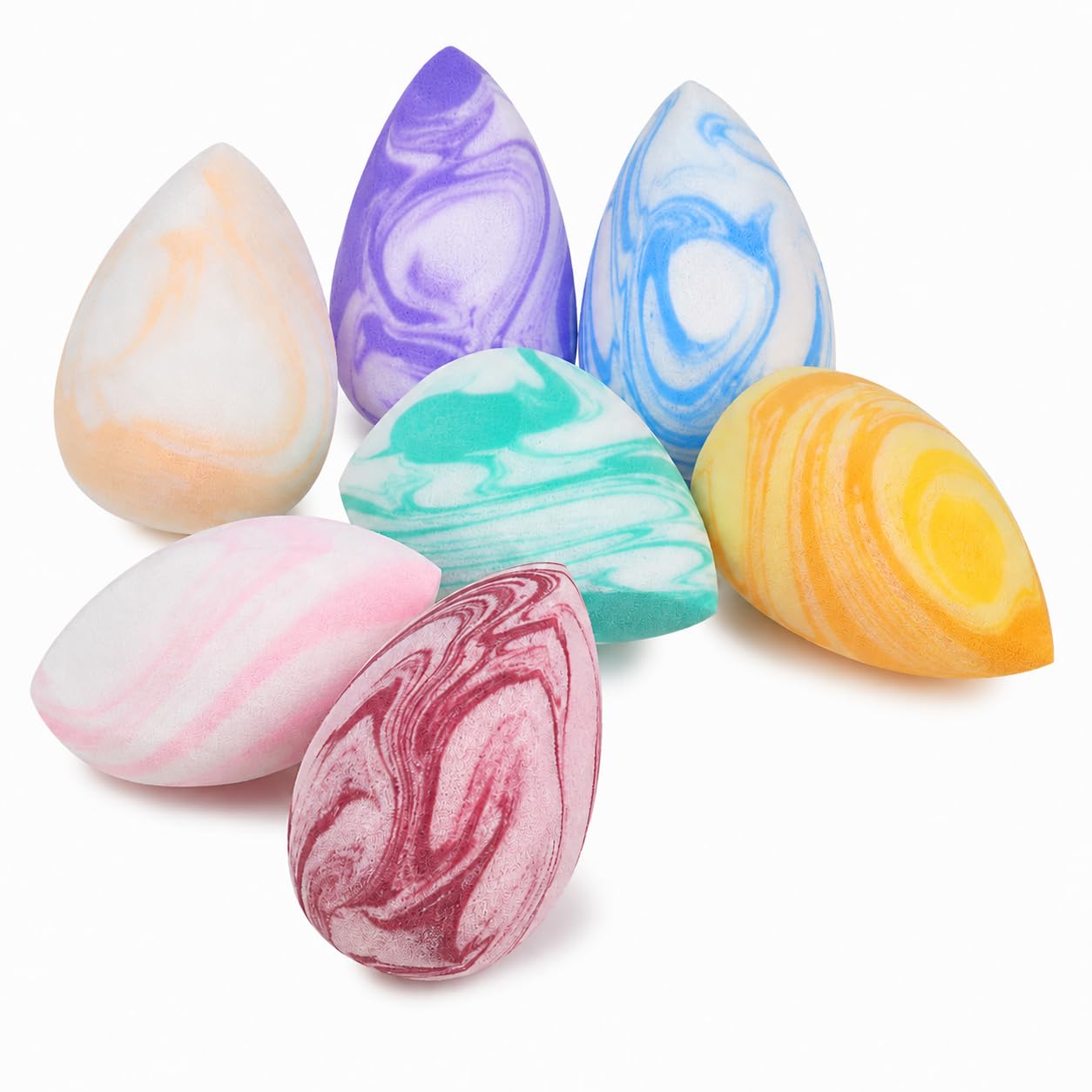 8Pcs Beauty Blender, Beauty Blender Sponge, Marble Swirl Makeup Sponges-image-2
