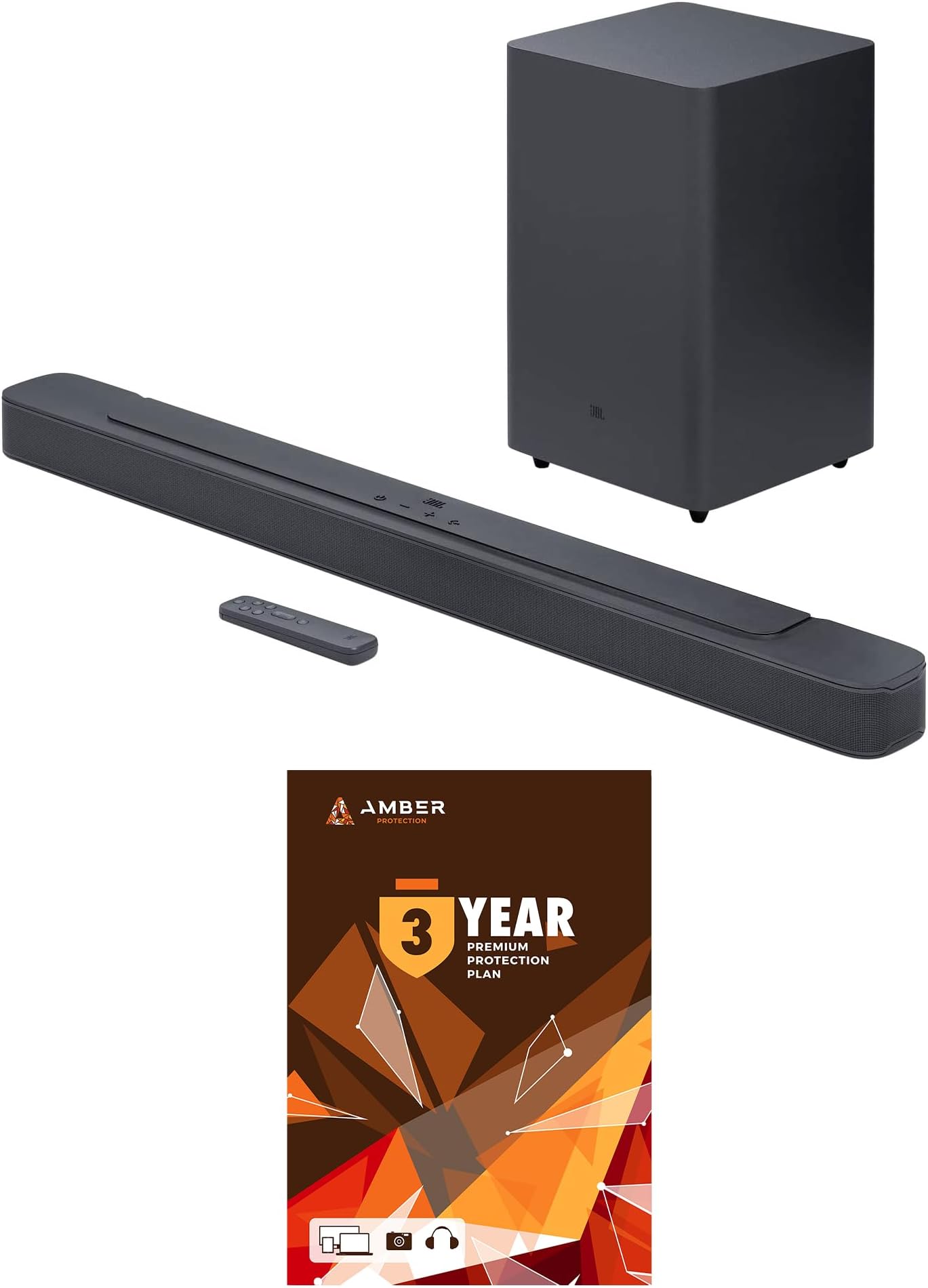 BAR-2-1-DEEP-BASS-MK2 2.1ch Soundbar and Subwoofer with Dolby Digital and 3 Year Amber Protection Plan (2022)