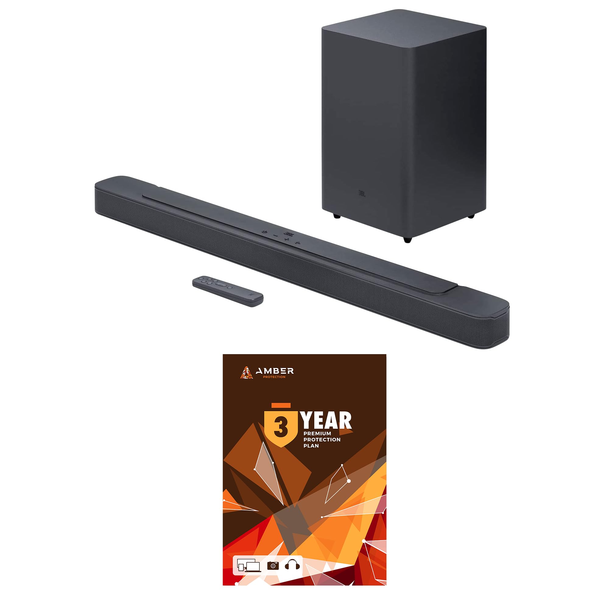 JBLBAR-2-1-DEEP-BASS-MK2 2.1ch Soundbar and Subwoofer with Dolby Digital and 3 Year Amber Protection Plan (2022)