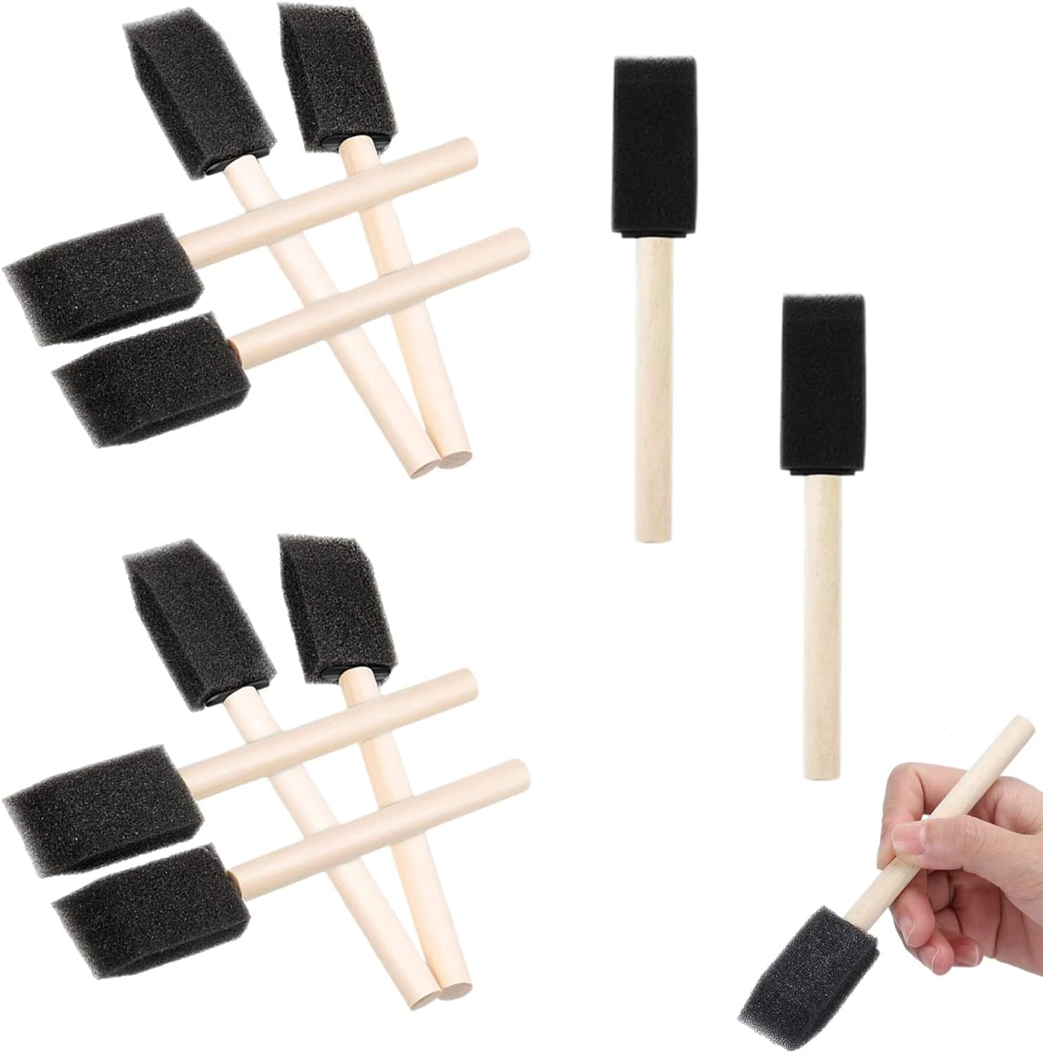 Mod Podge NAKLEO Lot De 5 Peinture, Pinceau Pochoir Set 10-20-25