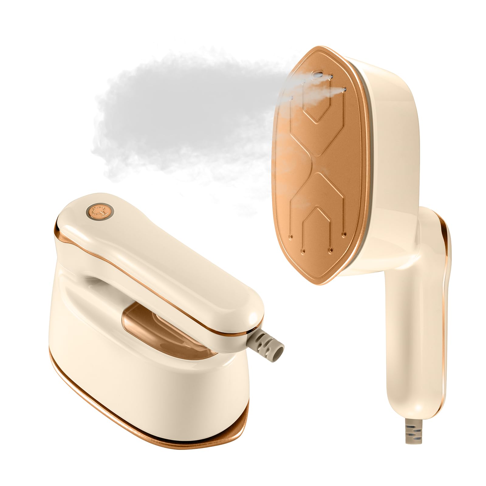 Steamer, 2-IN-1 Iron Steamer for Clothes, Powerful Travel Steamer Iron for Travel, 1100W, 15S Fast Heat-up, 3 Steam Levels Output, Portable Steamer Clothes for Travel Home & Office