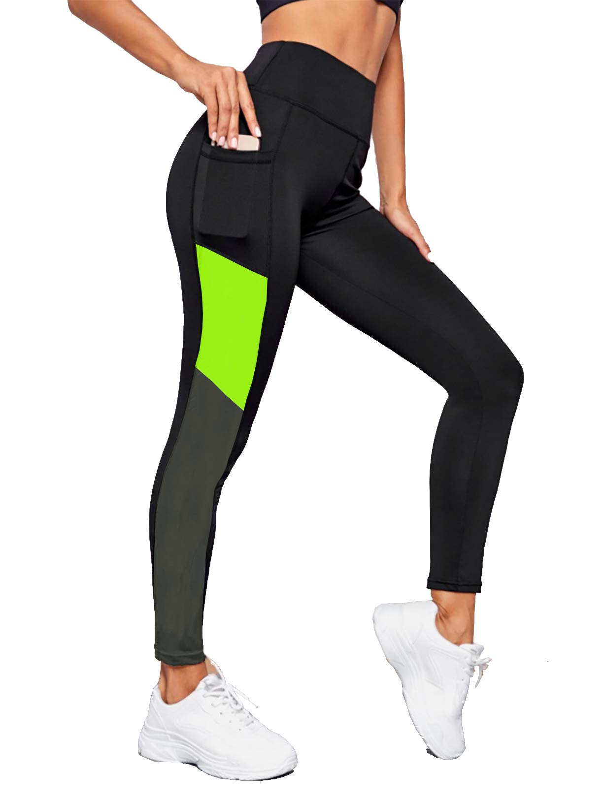 Performance Workout Leggings for Women | Comfortable Workout Pants | Gym wear Tights Neon Green-image-30
