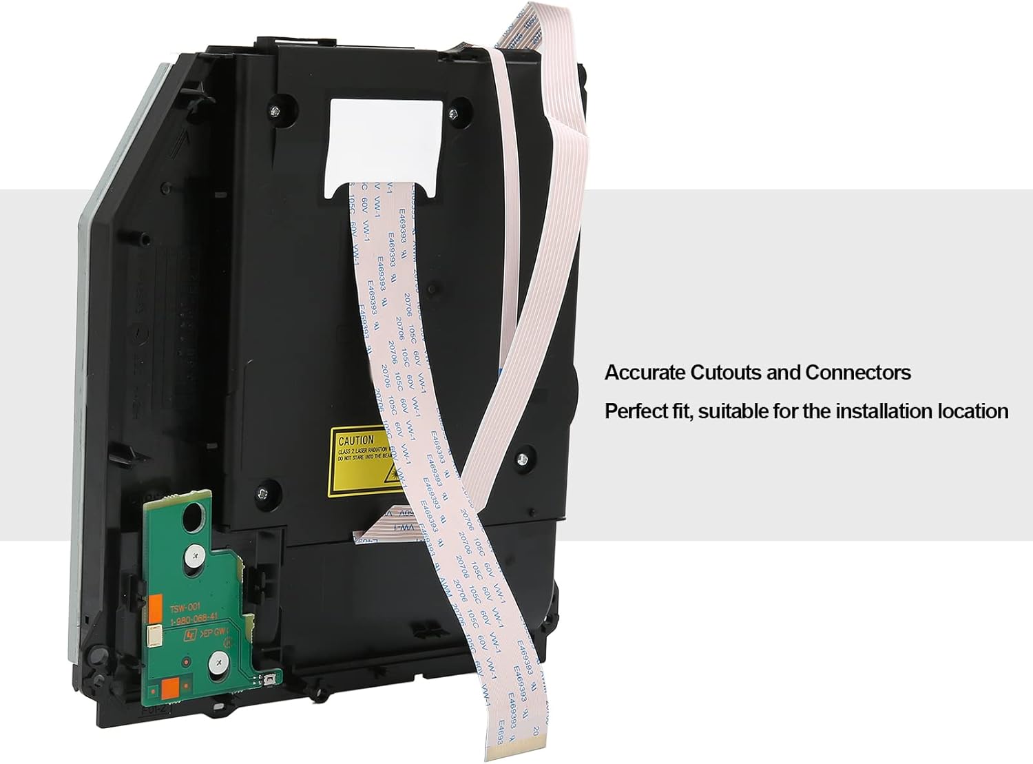 Pomya Optical Disc Drive, for 1200 Game Console, Professional Drive Replacement, Aluminum Alloy and Plastic, Plug and Play, Sturdy and Stable