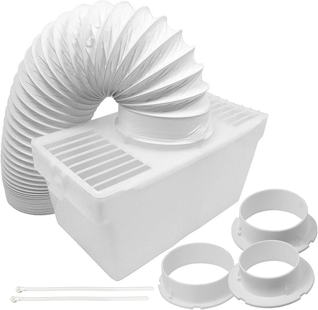 SPARES2GO Vent Hose Condenser Kit with 3 x Adapters Compatible with Hotpoint Tumble Dryer (1.2m)