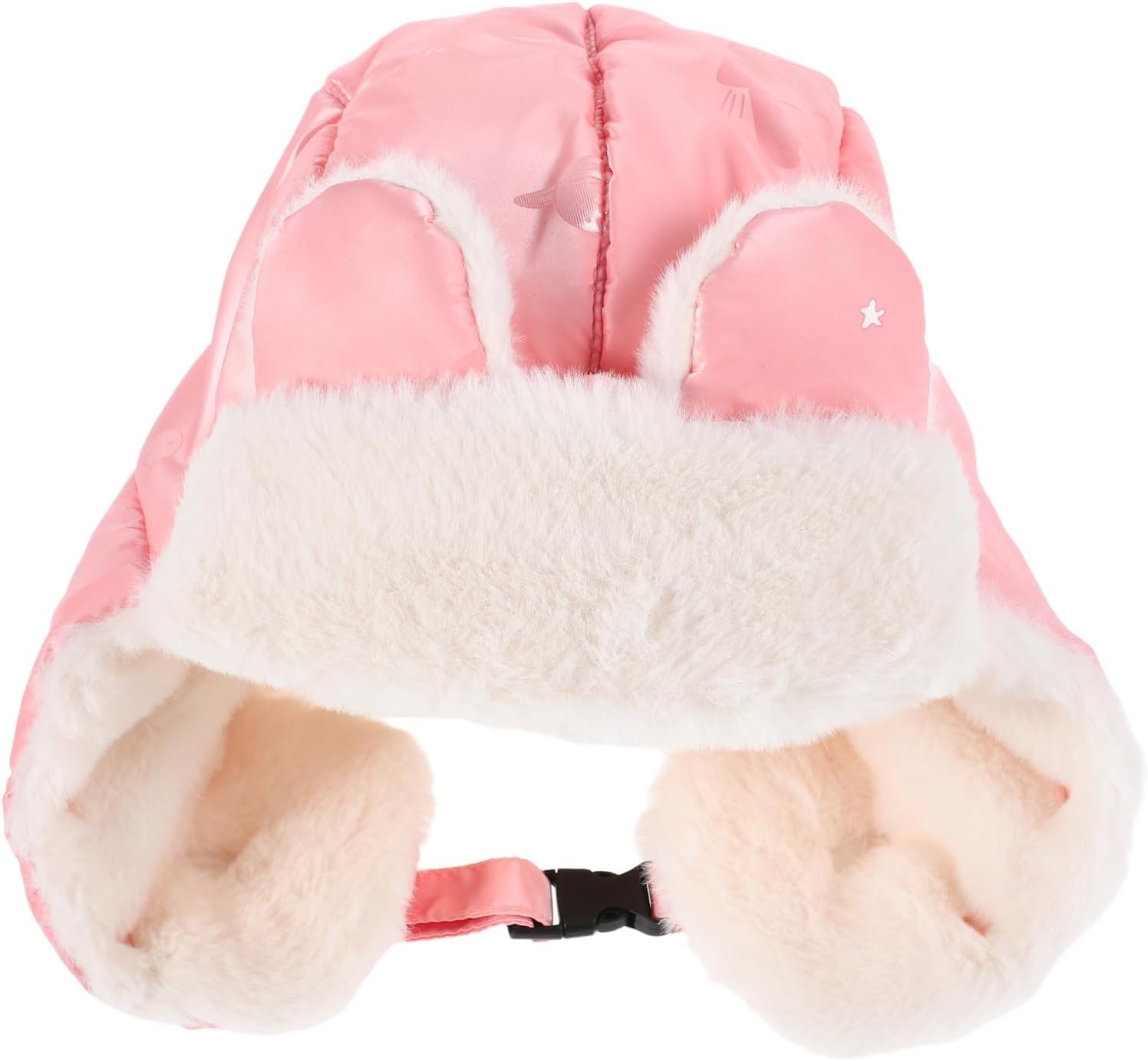 Trapper Hat with Ear Protection, Adjustable Windproof Pink