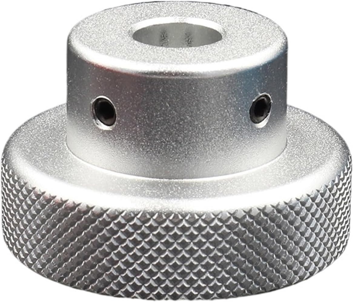 1Pcs Sand Silver Aluminum Alloy Handwheel for Lathe/Miller Mechanical Hand Wheel Automation Equipment partslathe proce(22MM,NO Handle_D80MM)