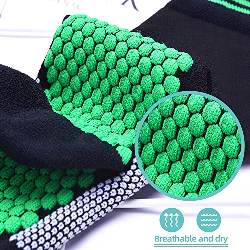 Compressiesokken (2 Paar) voor Heren en Dames 20-30 mmHg Compressiekousen Circulatie voor Fietsen Running Support Socks (XXL, Sky Blue) - Afbeelding 6