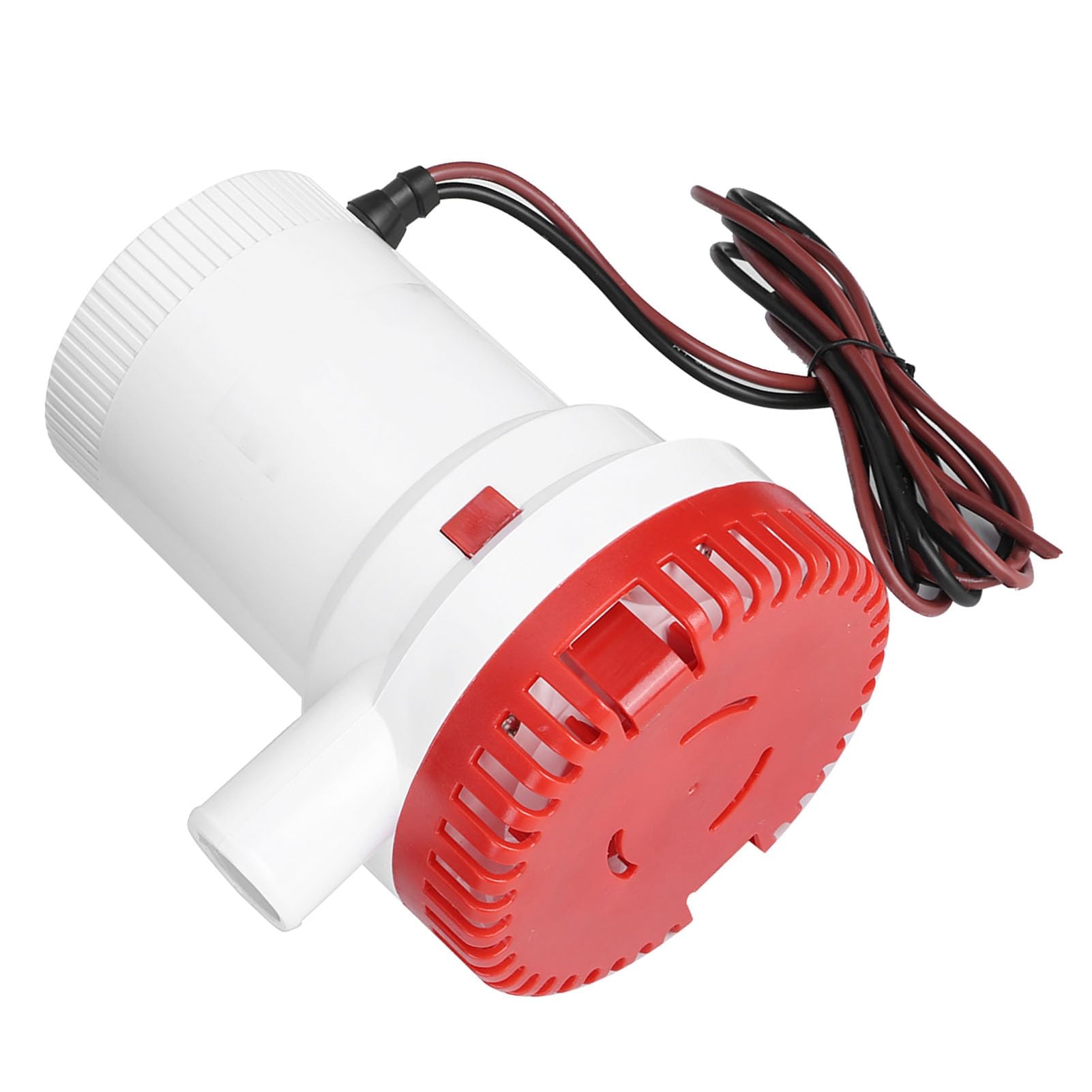 lyrlody Pompa di Sentina Elettrica, Pompa Acqua Sentina 2000 Gph 12V for | Corpo in ABS, Albero in Acciaio Inox, Pompa di Scarico Marina Sommersa