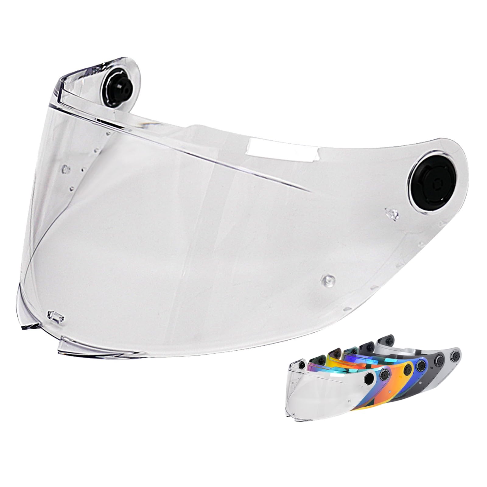 Helmvisier für MT-V-28B/THUNDER 4 SV/Stinger 2,Motorradhelm Visier,Motorrad Windschutz Helm Objektiv Visier Vollgesichts.UV Schutz Helmvisier (Klar)