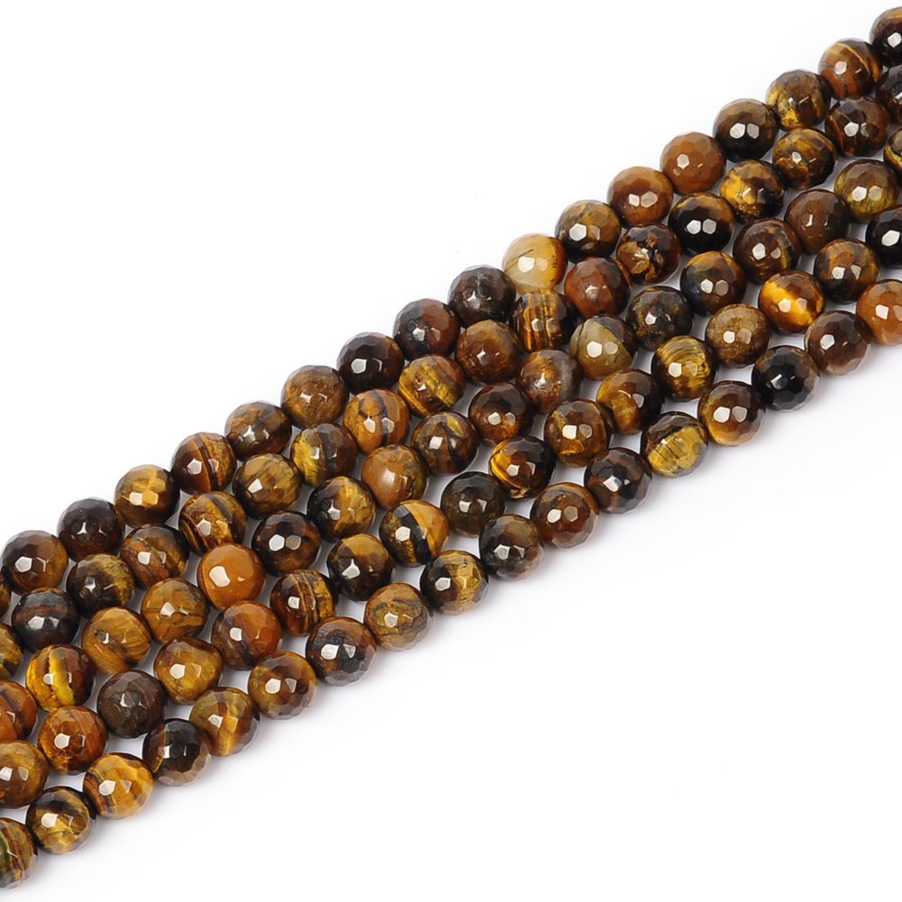 Perline Di Occhio Di Tigre Marrone Da 8 Mm, Perline Sfaccettate - Foto 3