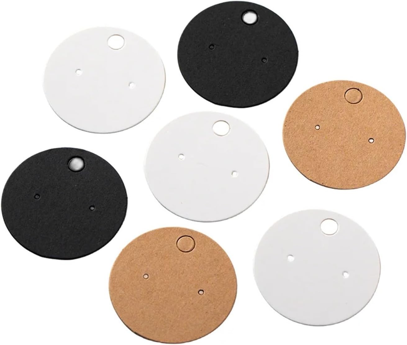 Earring Display Holder Cards 1000Pcs Earring Necklaces Display Holder Card Tag Jewelry Self-Seal Bag DIY Blank Kraft Paper Small Businesses Packaging Supplies