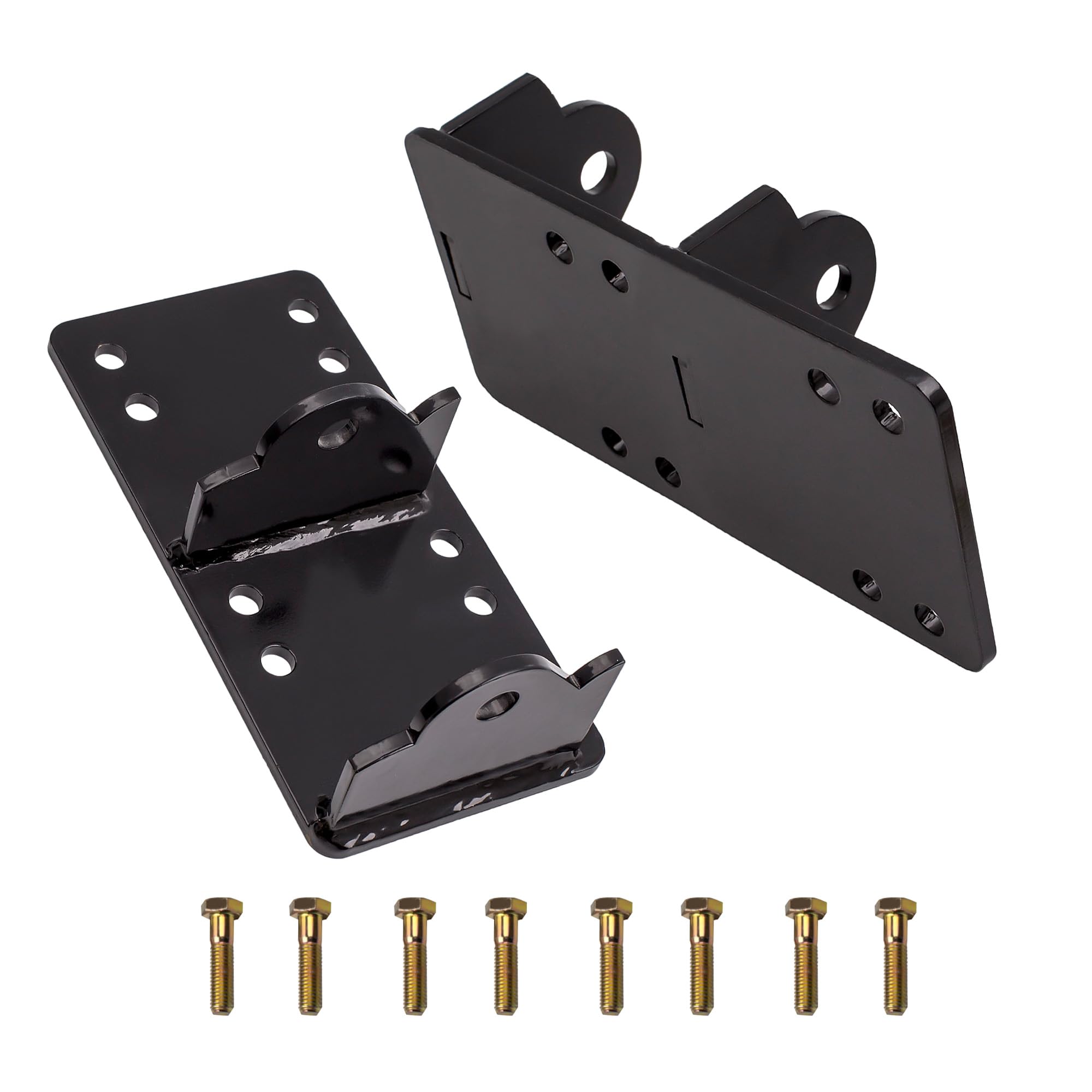 maXpeedingrods Swap Bracket Mount Pair with Bolts for Chevy GMC Truck w/Clamshell Mount 1973-1998 LS LSX Engine 4.8L 5.3L 5.7L 6.0L 6.2L Conversion