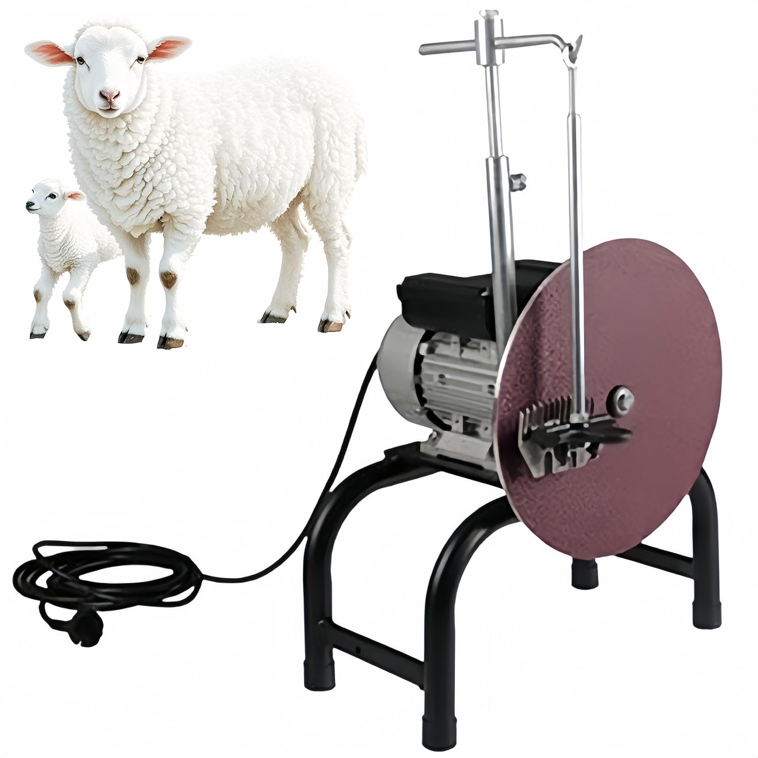 Affilatore per Lame di Tosatrice per Pecore, Grinder Elettrico da 550W con Funzione di Affilatura e Macinatura, per Forbici da Lana, Forbici per Capre e Cura degli Animali