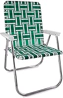 Vista 23 de Silla de césped plegable de aluminio al aire libre de Lawn Chair USA Sillas con correas resistentes para acampar, deportes, playa, jardín