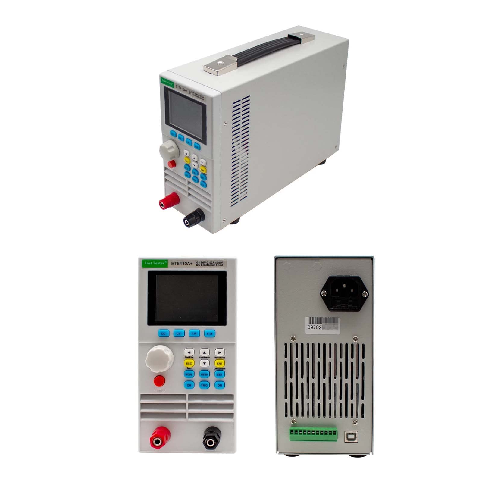 Toplionace ET5410A+ Carico Elettronico Programmabile da 400W CC, Tester di Carico della Batteria Tester CC Tester di Resistenza Interna della Batteria 0-150V 0-40A (USB)