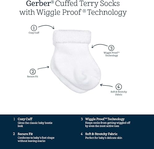 Miniatura 6 de Gerber Paquete de calcetines para bebé de 12 pares