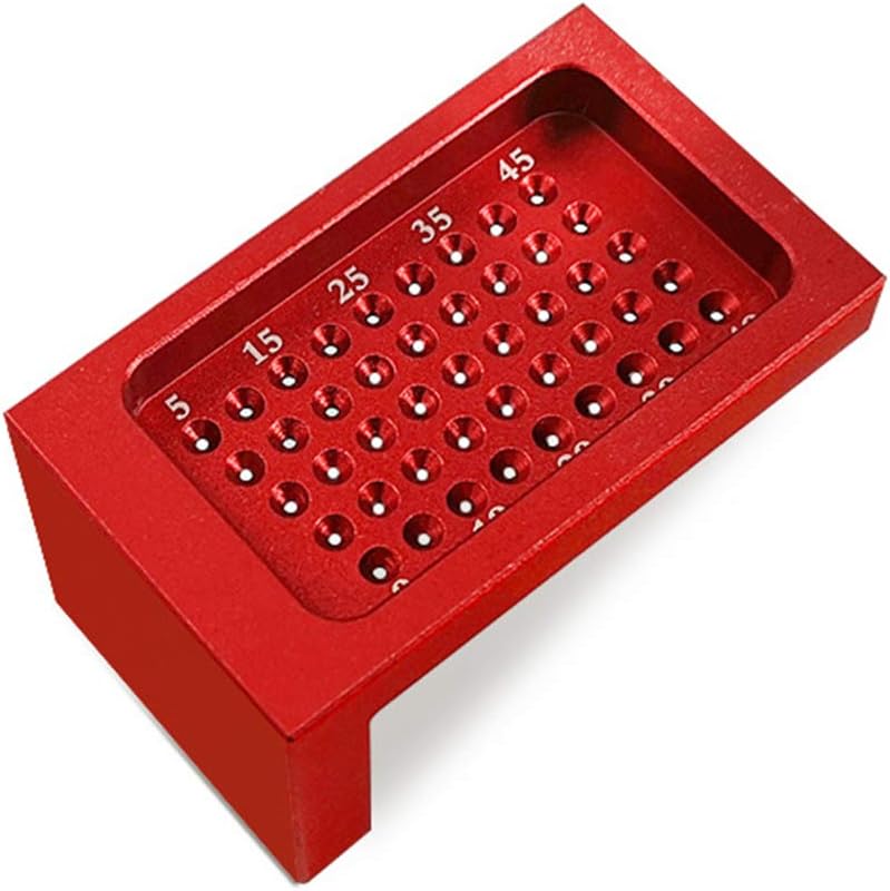 Precision Woodworking Tools, Aluminium Alloy T-Square Hole Measuring Ruler, High Precision Gauge Hole Cross-Calibration AssistIve Mark